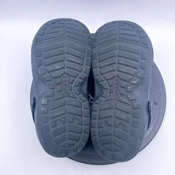 Crocs Black Bistro clogs slip resistant closed toe Mens 6 Women’s 8 - Picture 7 of 9